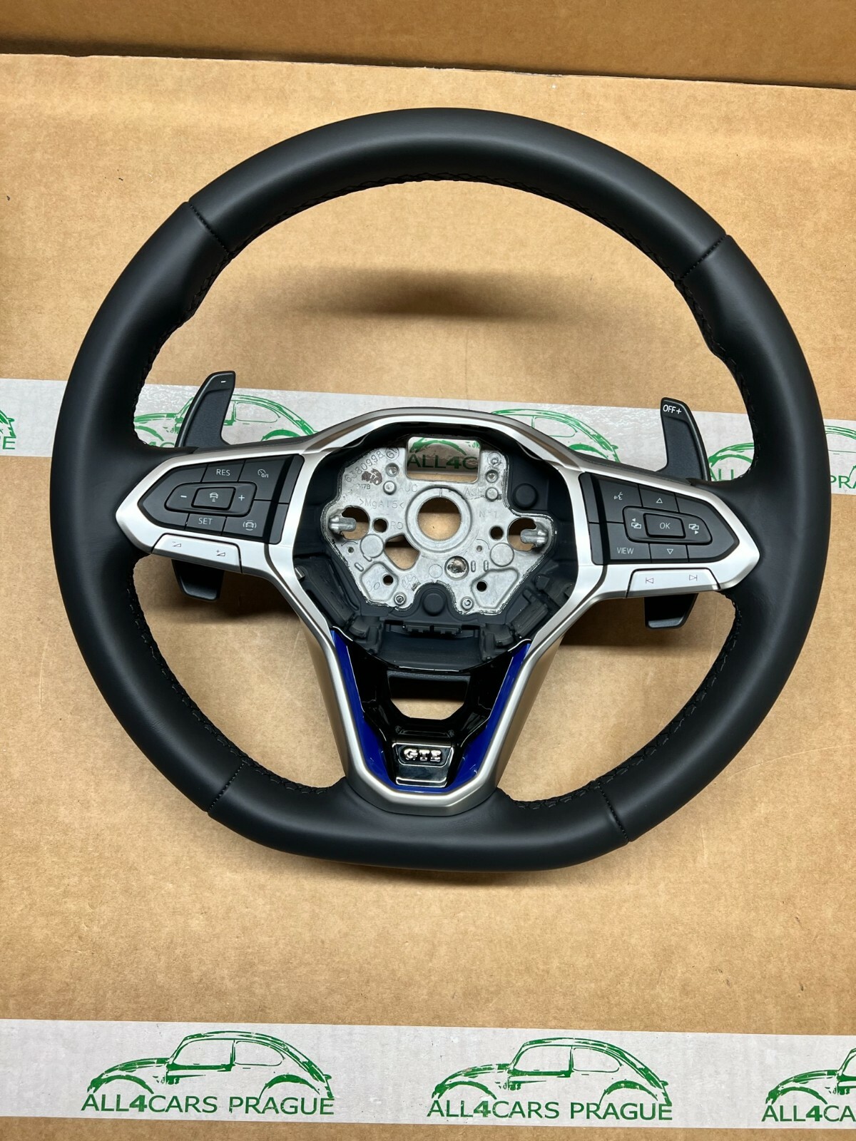 VW SPORT LENKRAD LEDER GTE MIT DSG R PADDELS 2GM419089T ORIG.NEU!!!