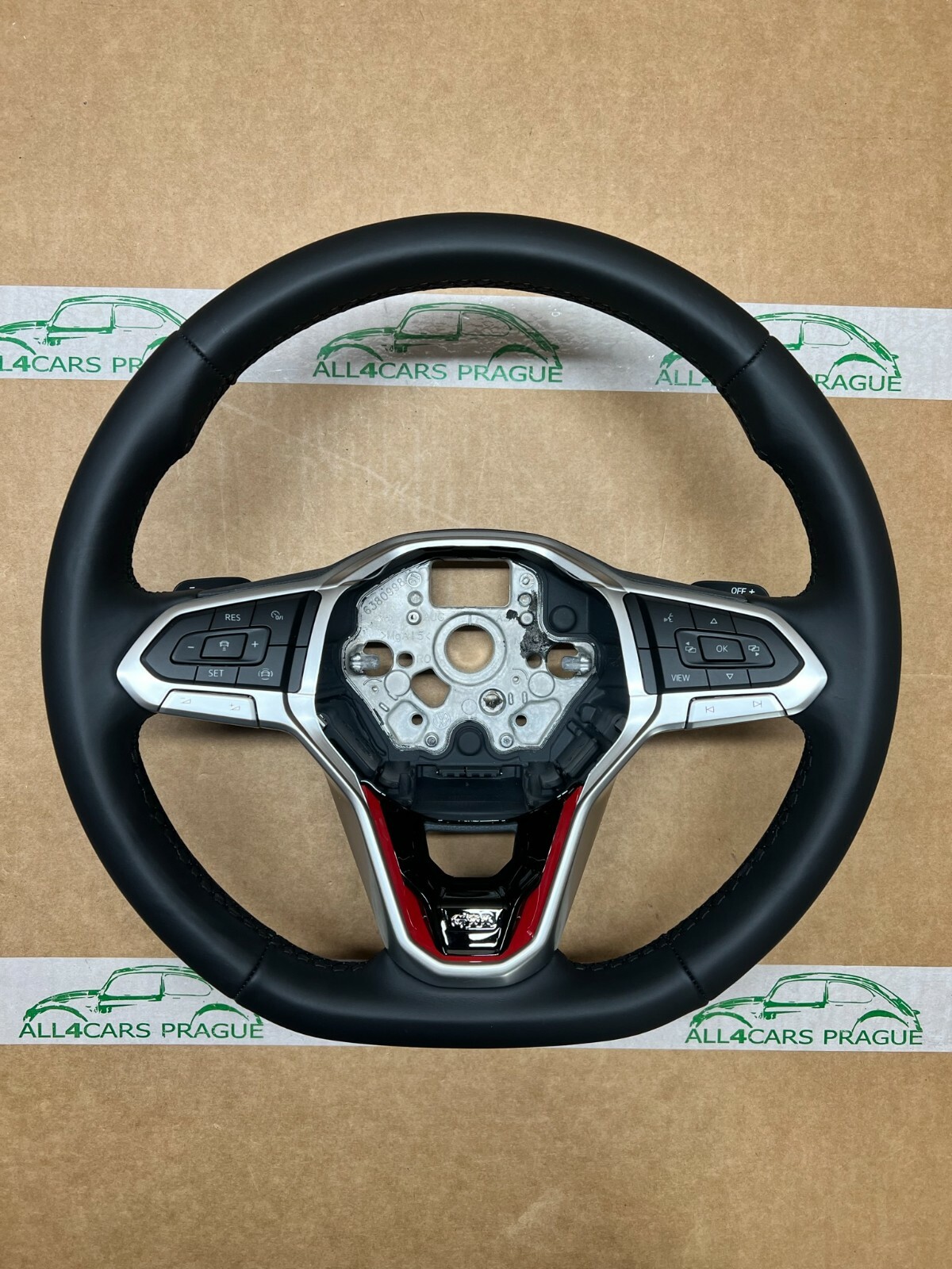 VW SPORT LENKRAD LEDER GTI MIT DSG PADDELS 2GM419089T NEU!!! - Obrázek 3