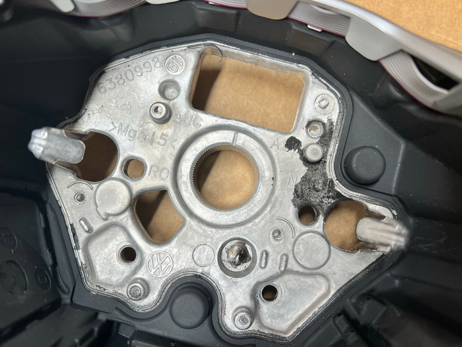 VW SPORT LENKRAD LEDER GTI MIT DSG PADDELS 2GM419089T NEU!!! - Obrázek 9