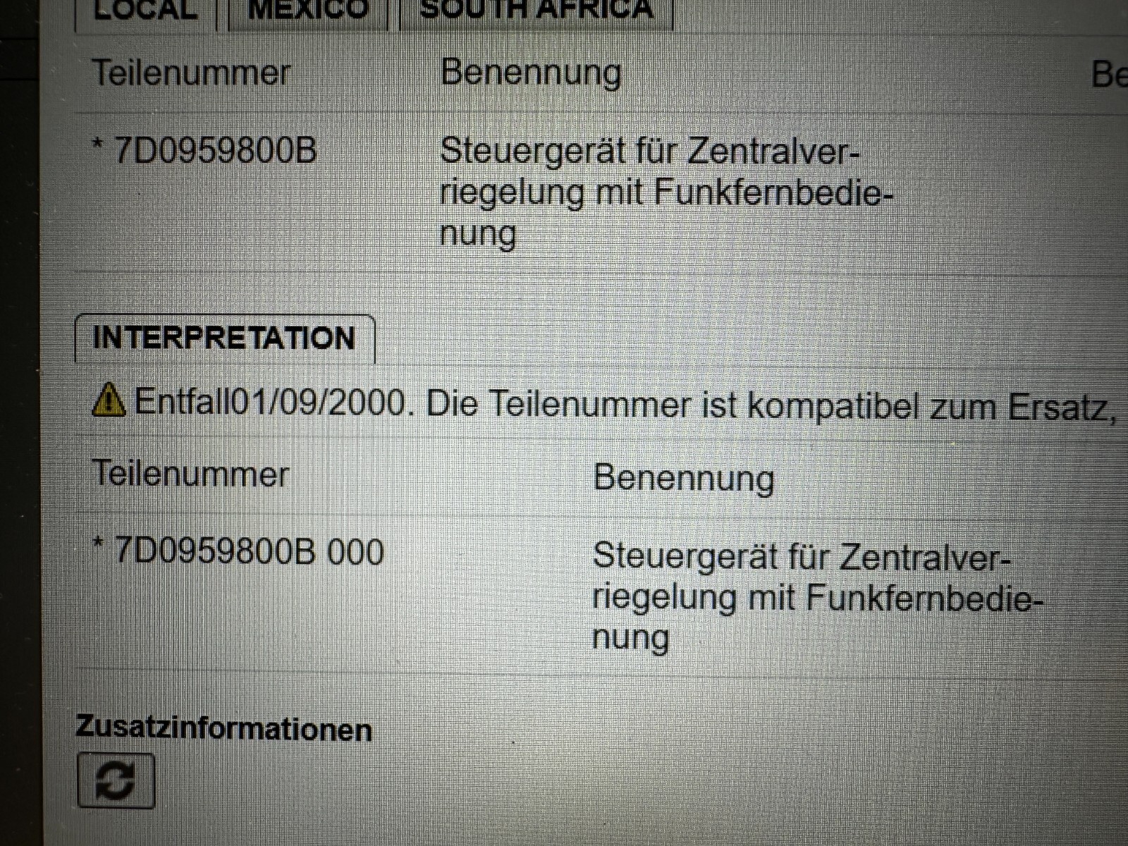 VW T4 / GOLF ZENTRAL-KOMFORTSTEUERGERÄT 7D0959800B Fast Neu dem vom Test Wagen.. - Obrázek 4