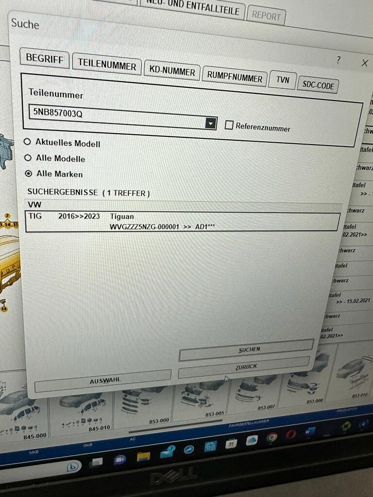 VW TIGUAN 2016-2022 ARMATURENBRET 5NB857003 N MIT GURTEN VORN +AIRBAG FAHRER NEU - Obrázek 22