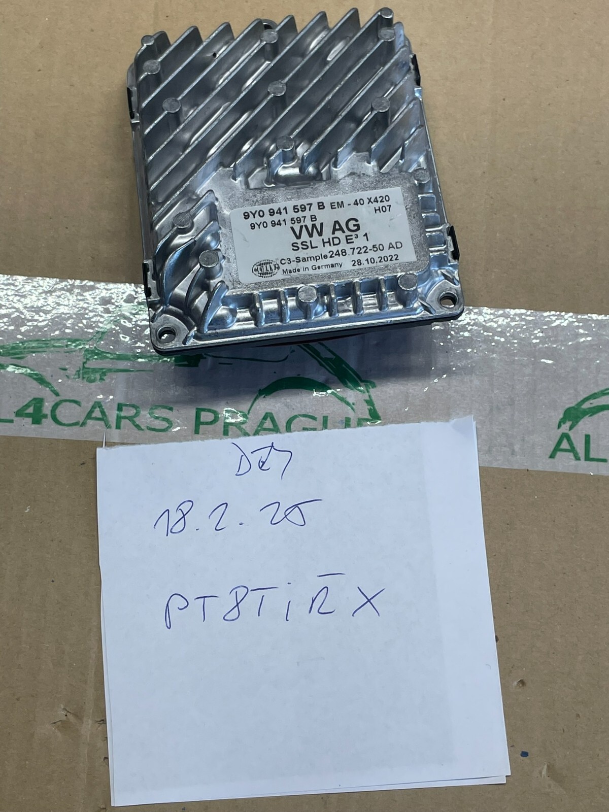 VW TIGUAN 2024 SCHEINWERFER STEUERGERÄT 9Y0941597B DEMONT VOM TEST WAGEN ORIG VW - Obrázek 19