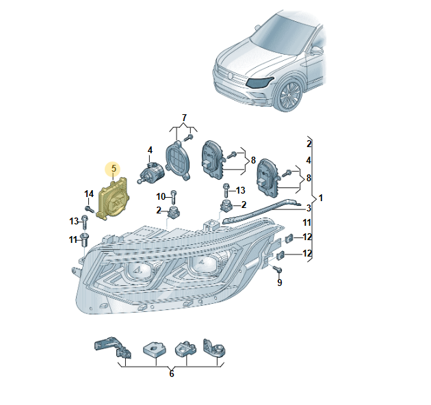 VW TIGUAN ID3 ID4 ID5 TRANSPORTER SCHEINWERFER STEUERGERÄT 992941572AE VW TEIL - Obrázek 3