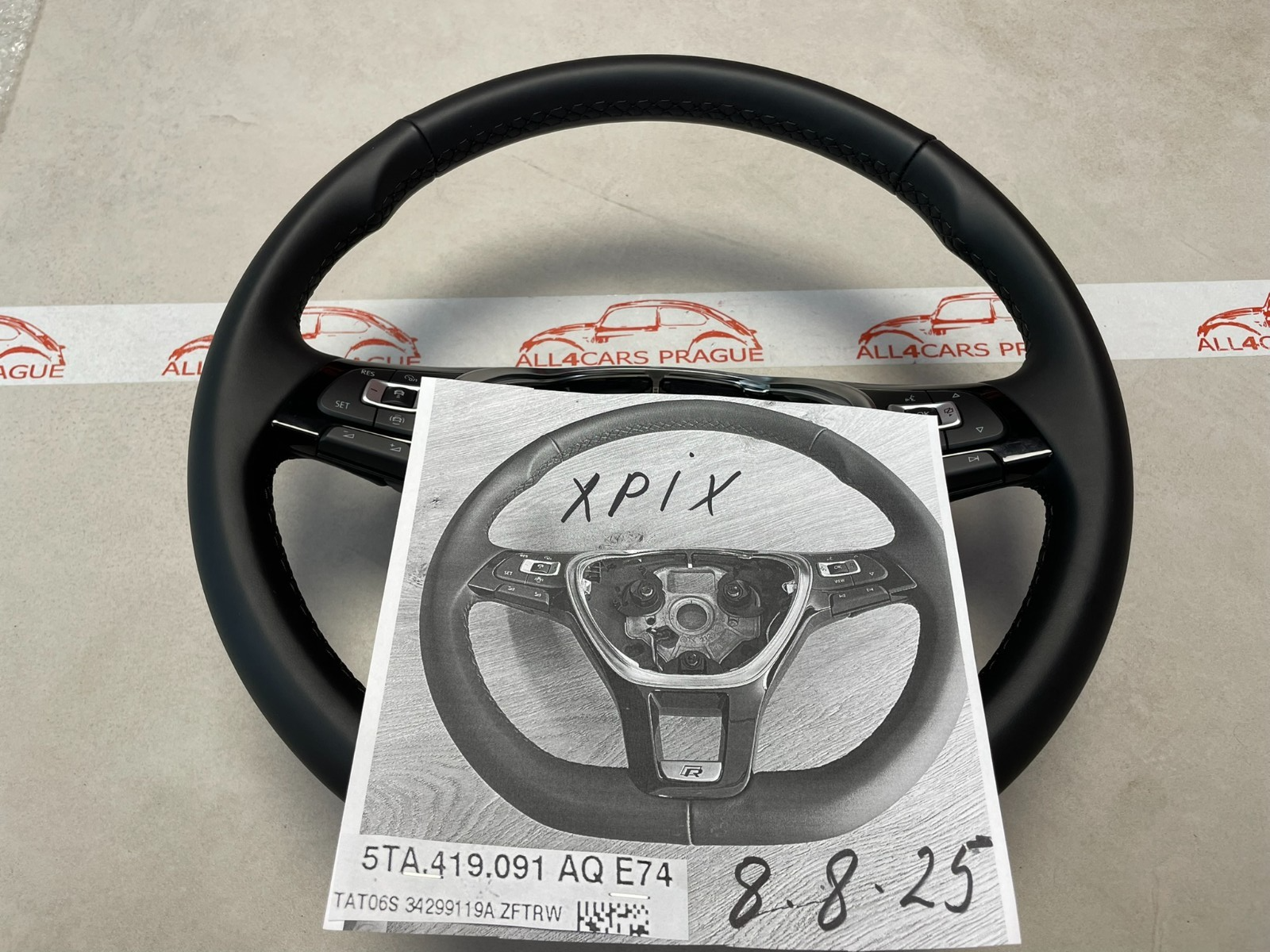 VW TIGUAN TOURAN LENKRAD BEHEIZT SPORT ABGEFLACHT 5TA419091AQ FAST NEU NUR 700km - Obrázek 25