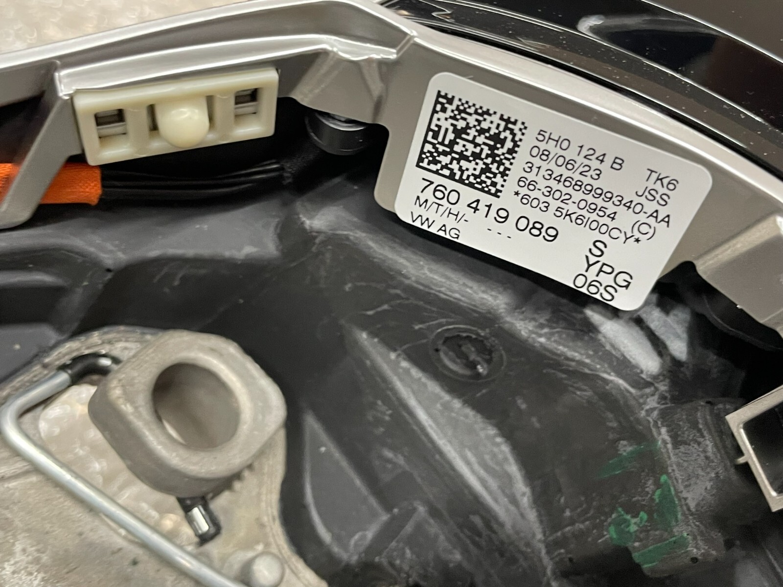 VW TOUAREG MULTIFUNKTIONS SPORT LENKRAD BEHEIZT "R" 760419089S Fast Neu Test Car - Obrázek 4