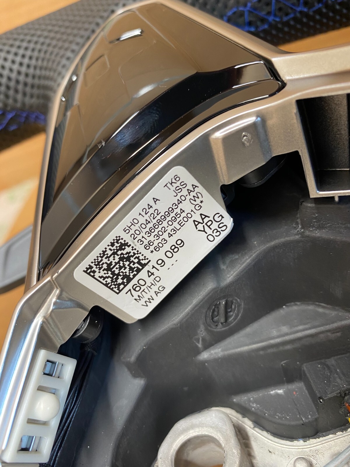 VW TOUAREG MULTIFUNKTIONSLENKRAD LENKRAD LEDERLENKRAD 760419089AA ORIG.NEU!! - Obrázek 10