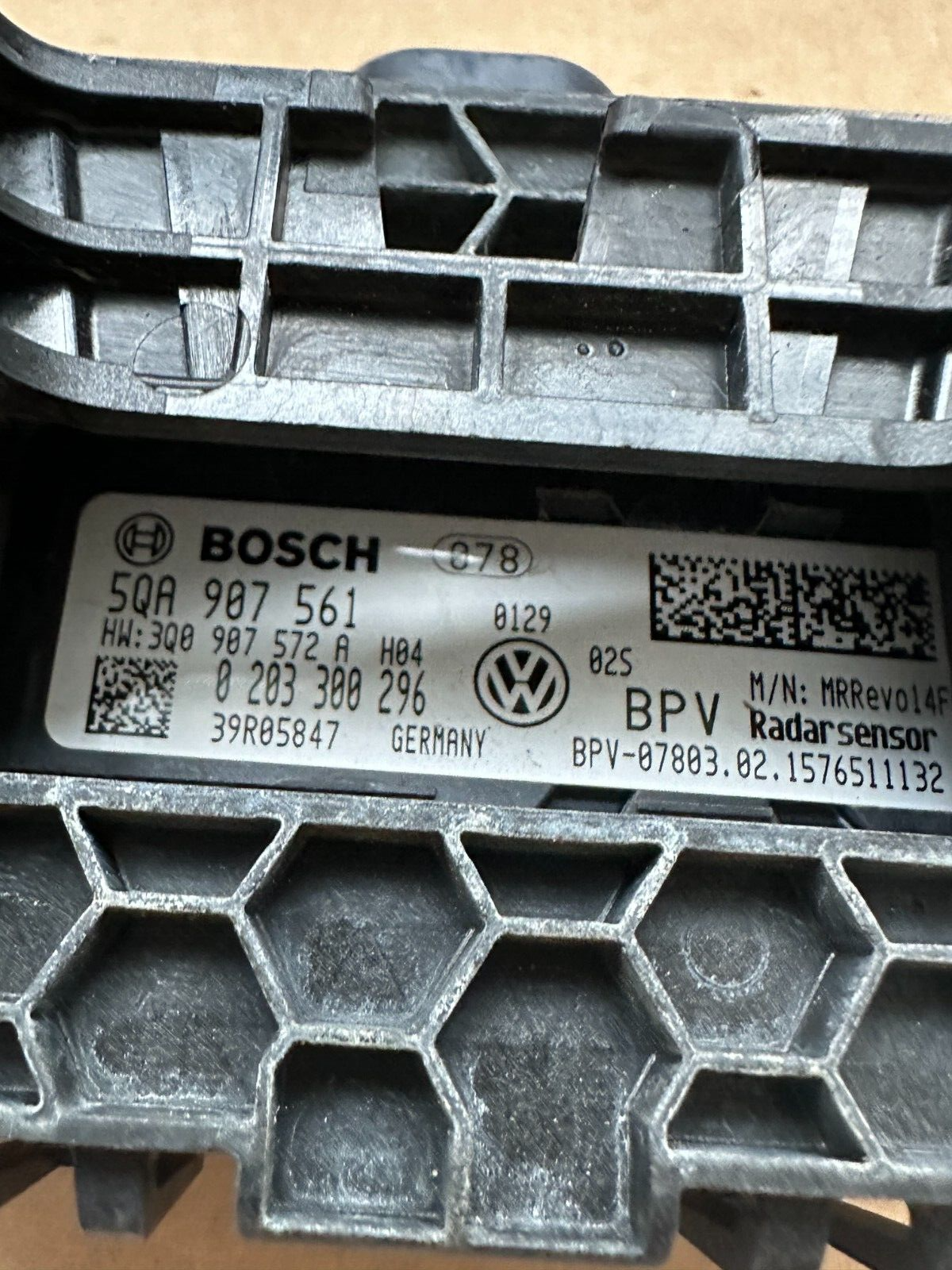 VW TOURAN 5T ACC RADAR STEUERGERÄT DISTRONIC RADARSENSOR 5QA907561 Fast Neu Test - Obrázek 7