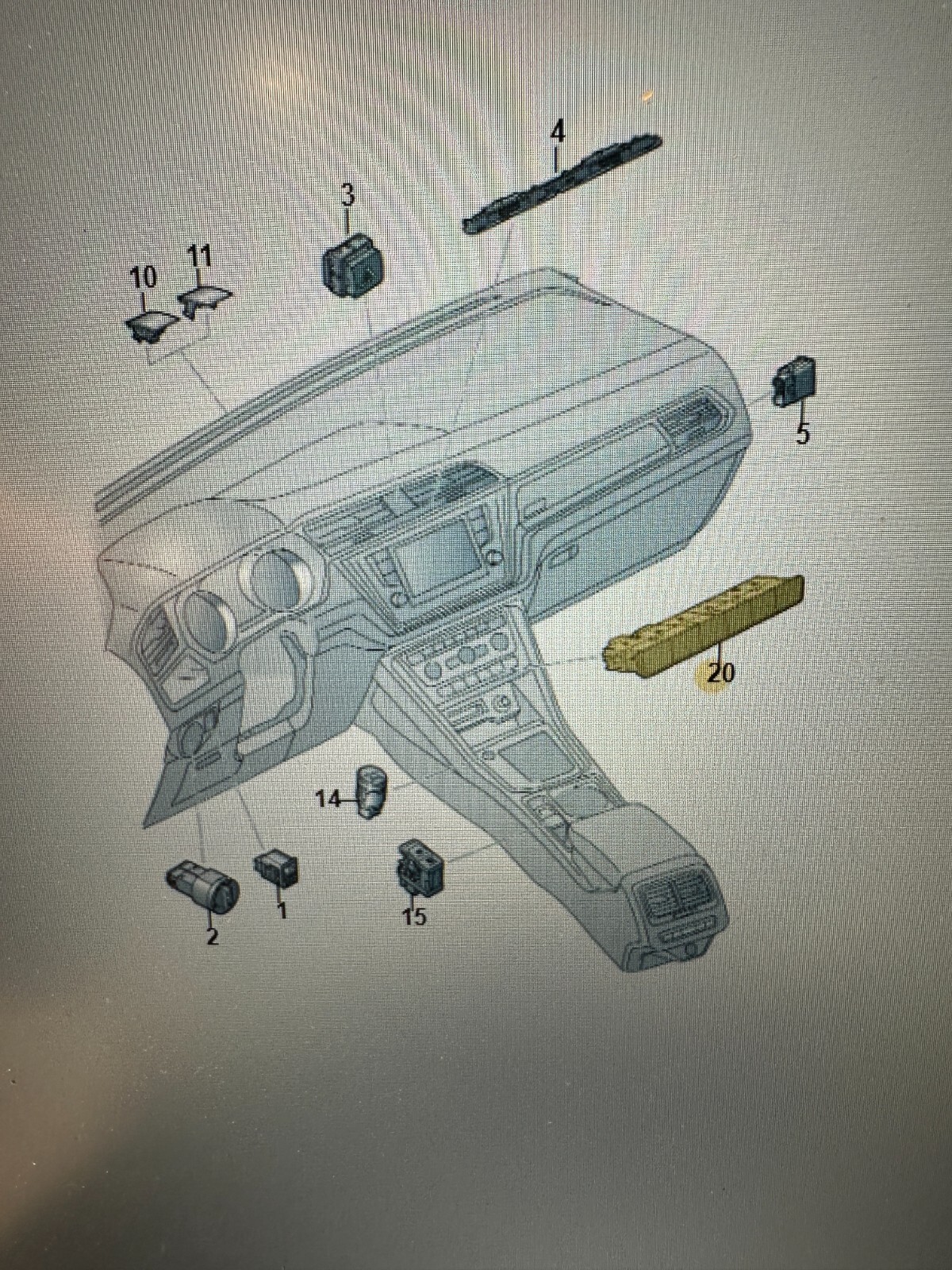 VW TOURAN TASTERMODUL MEHRFACHSCHALTER 5TA927132E FAST NEU DEMONT VOM TEST WAGEN - Obrázek 6