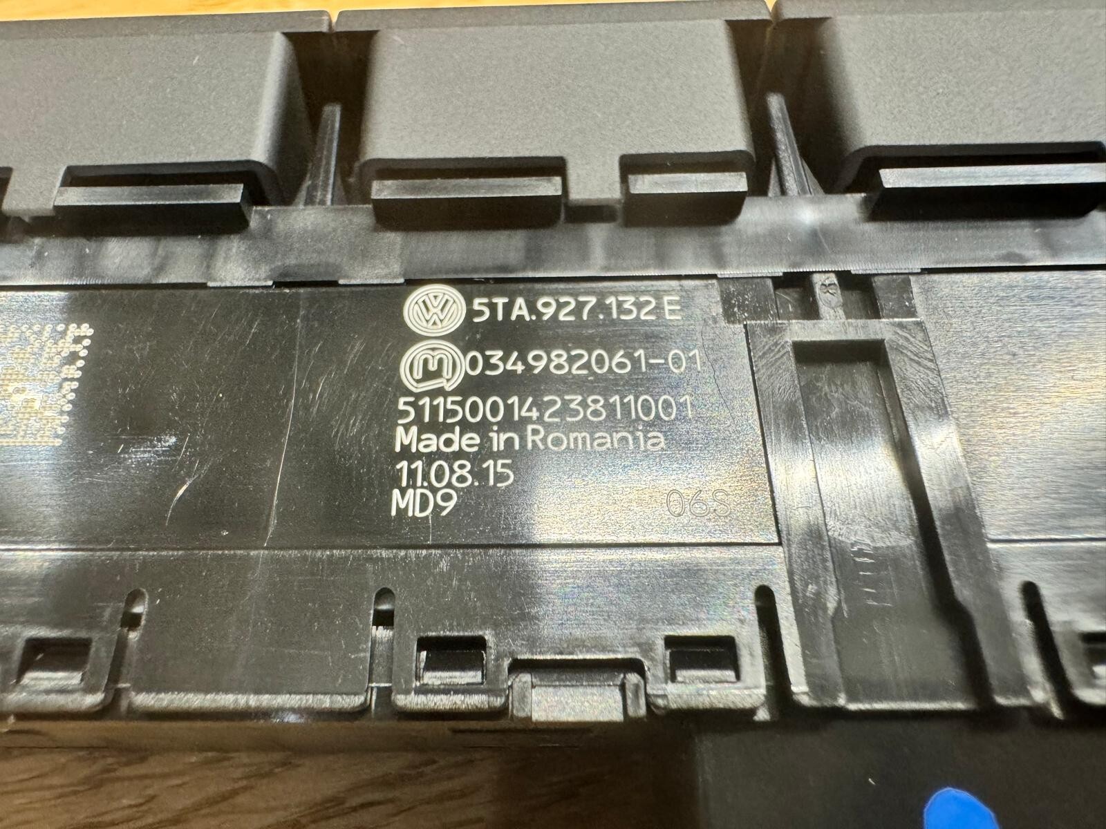 VW TOURAN TASTERMODUL MEHRFACHSCHALTER 5TA927132E FAST NEU DEMONT VOM TEST WAGEN - Obrázek 8