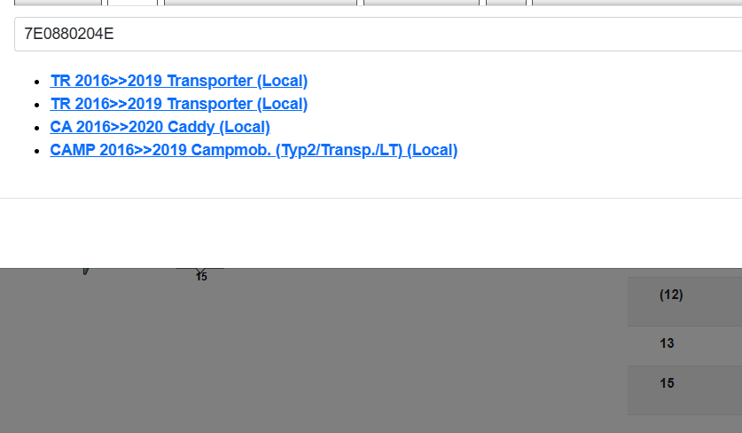 VW TRANSPORTER CADDY ARMATURENBRETT SCHUTZ 7E0880204E = 7E0880204F = 7E0880204G - Obrázek 7