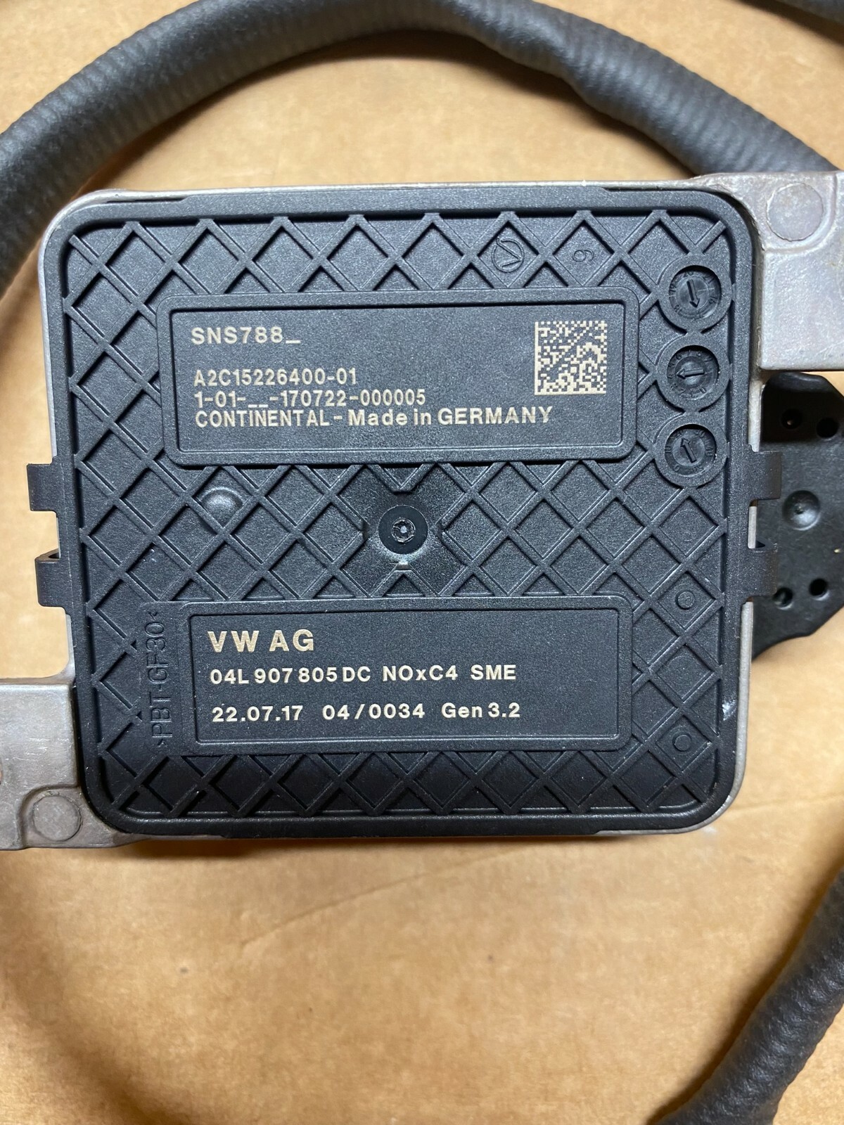 04L907805DC VW AUDI NOX SENSOR 04L907805DC NOX SENZOR STEUERGERÄT ORIG.VW NEU ! - Obrázek 3