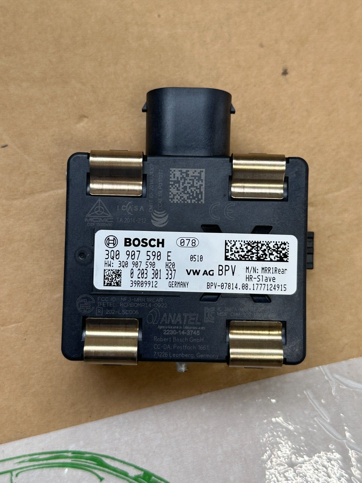 3Q0907590E VW AUDI SPURWECHSELASSISTENT RADAR GERÄT 3Q0907590E FAST NEU TEST CAR