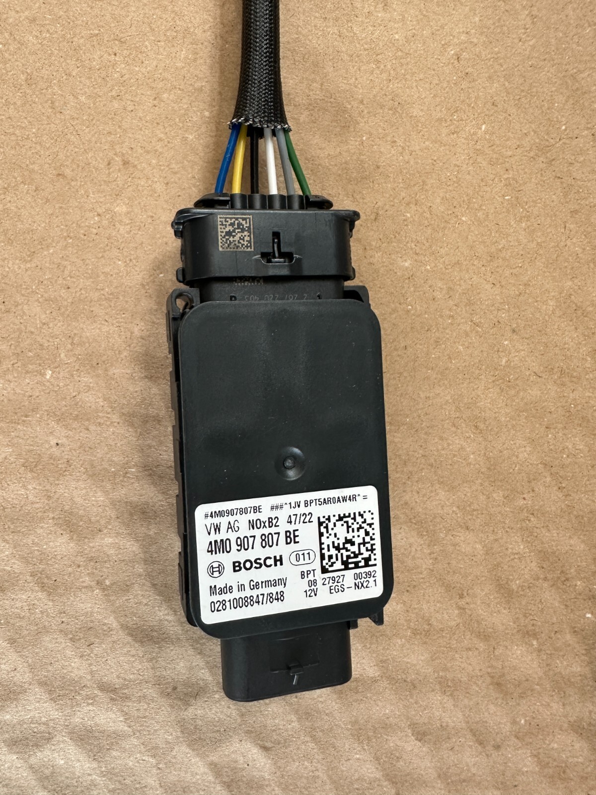 4M0907807BE AUDI Q7 Q8 VW TOUAREG 3.0 TDI NOX SENSOR 4M0907807BE ORIG. AUDI NEU! - Obrázek 3