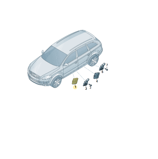 4M0959592M AUDI E-TRON Q7 TÜRSTEUERGERÄT H. LINKS 4M0959592M Fast Neu Test Wagen - Obrázek 3