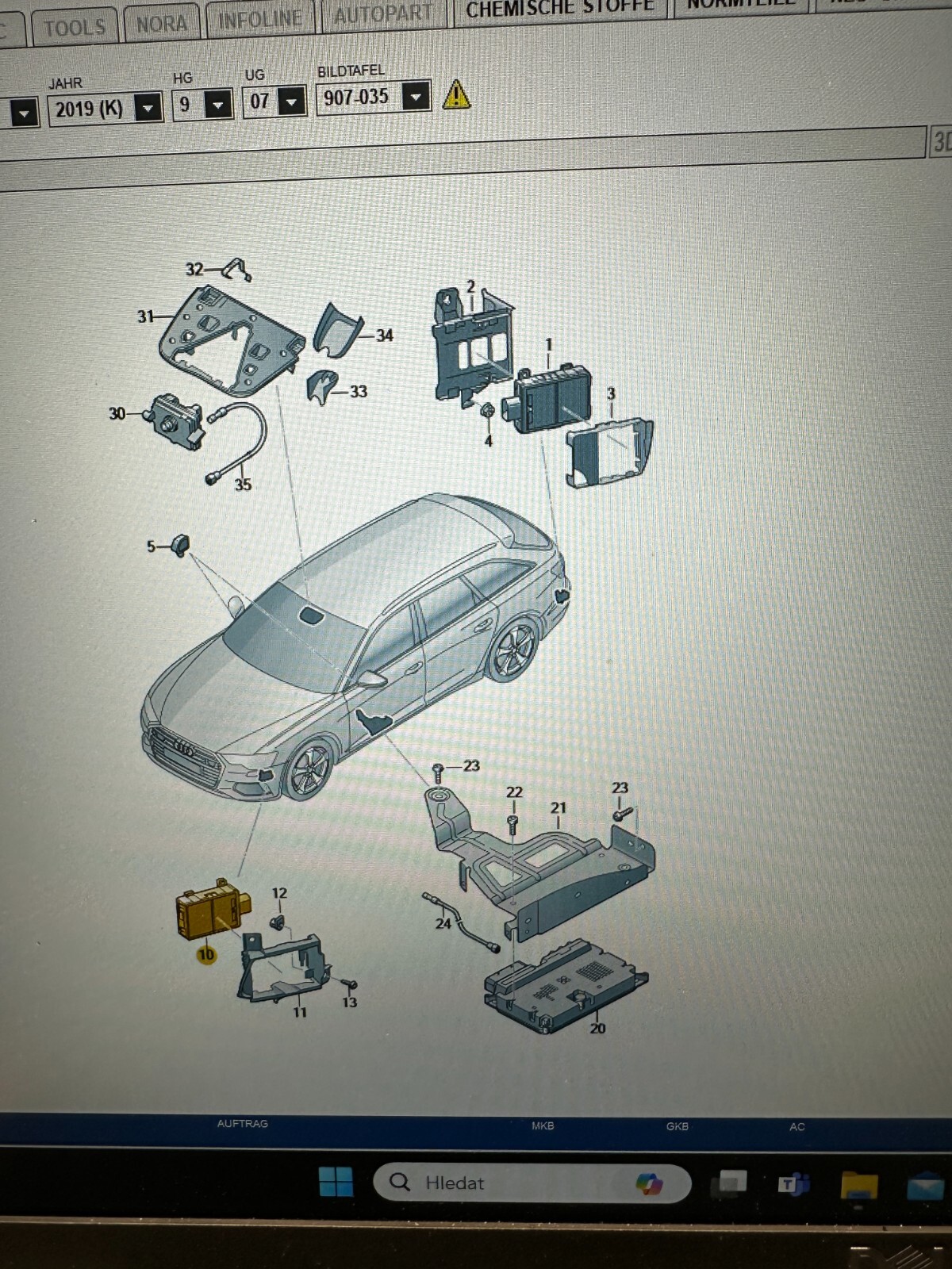 4N0907669AM AUDI RADARSENSOR SPURWECHSLERASSISTENT VORN L/R 4N0907669AM ORIG NEU - Obrázek 17