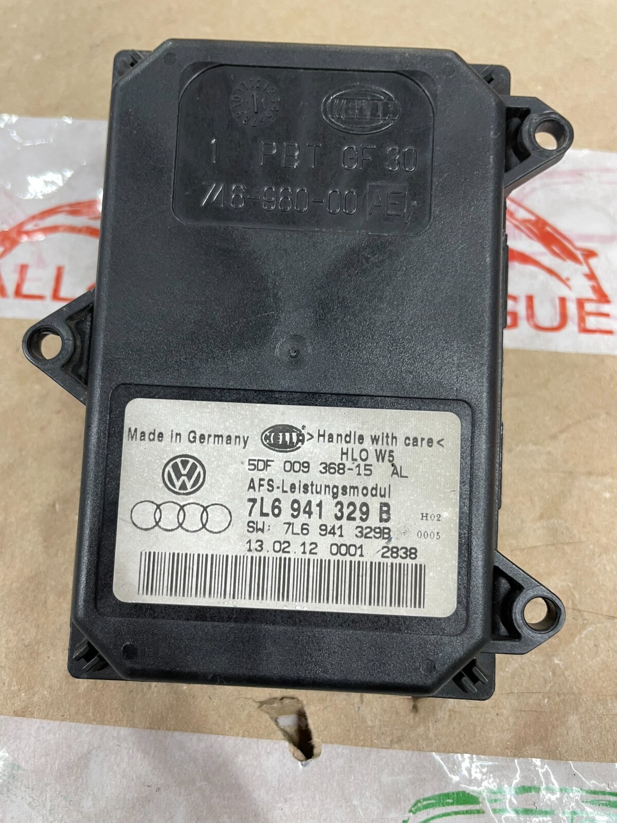 7L6941329B VW AUDI ŠKODA XENON AFS LEISTUNGSMODUL 7L6941329B FAST NEU TEIL TEST - Obrázek 3