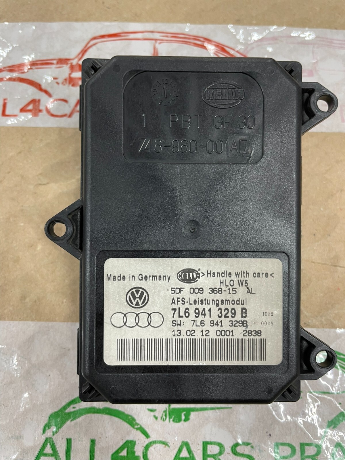 7L6941329B VW AUDI ŠKODA XENON AFS LEISTUNGSMODUL 7L6941329B FAST NEU TEIL TEST - Obrázek 7