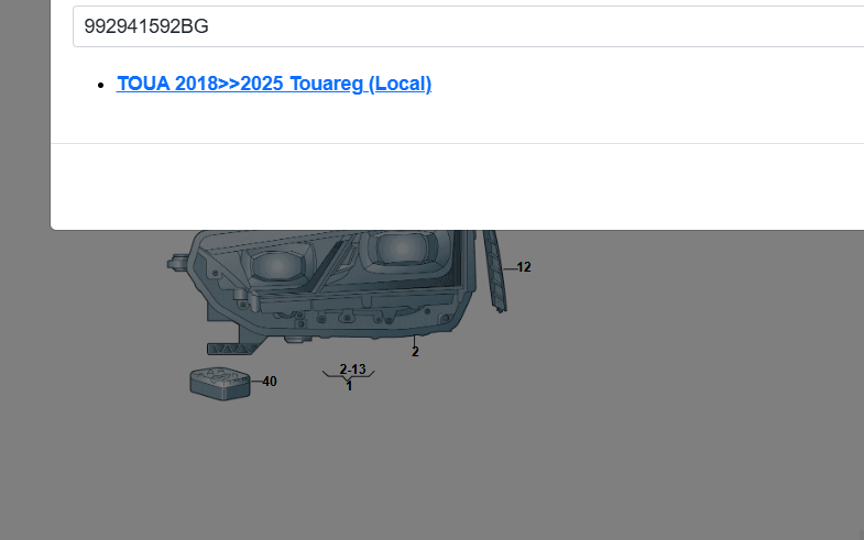 992941592BG VW TOUAREG CR 7 FACE.. SCHEINWERFER-STEUERGERÄT 992941592BG FAST NEU - Obrázek 5