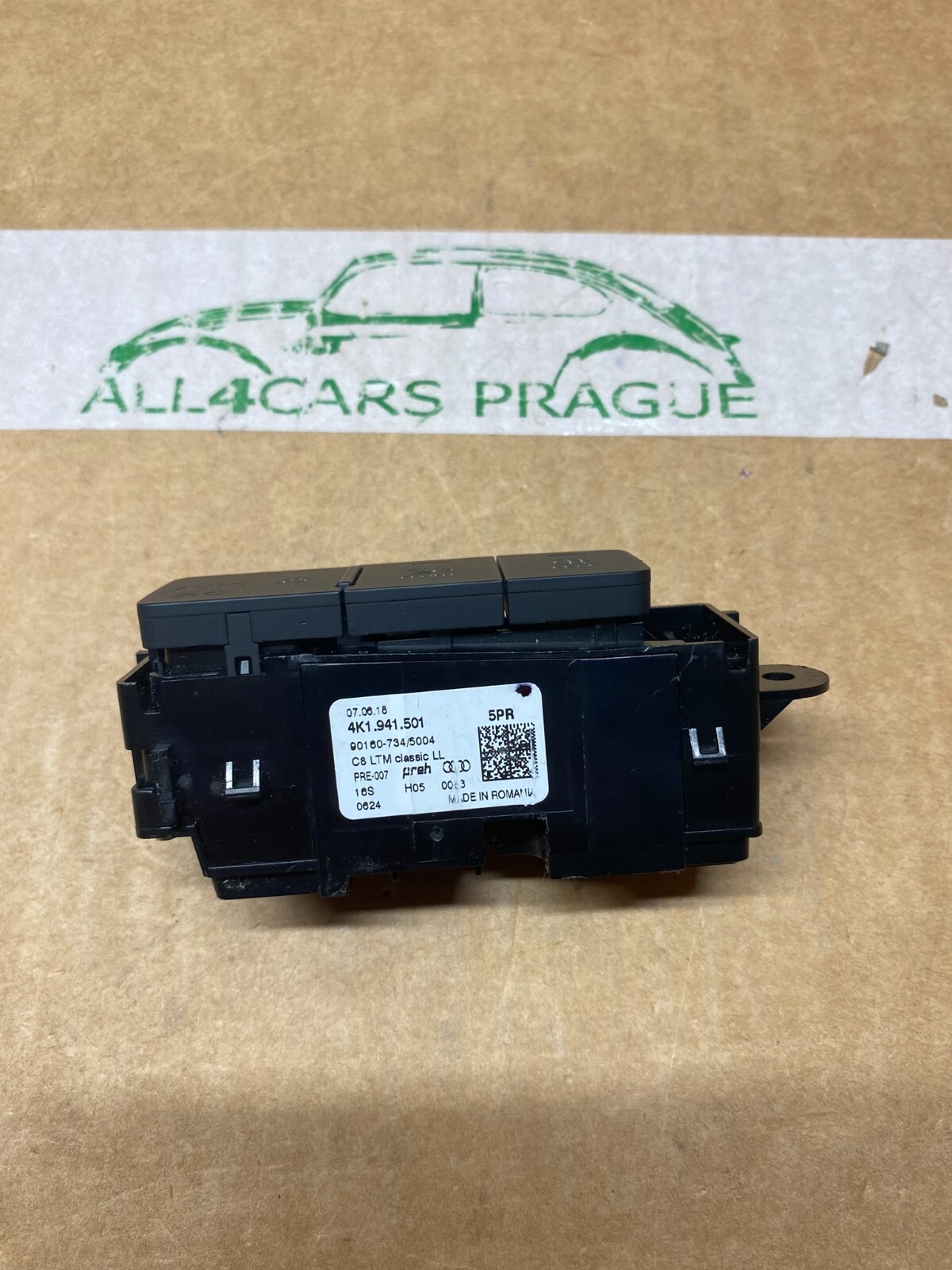 AUDI A1,A6/S6,A7,Q3/RSQ3,Q7,Q8,E-TRON LICHTTASTENMODUL 4K1941501 ORIG.NEU!!! - Obrázek 5