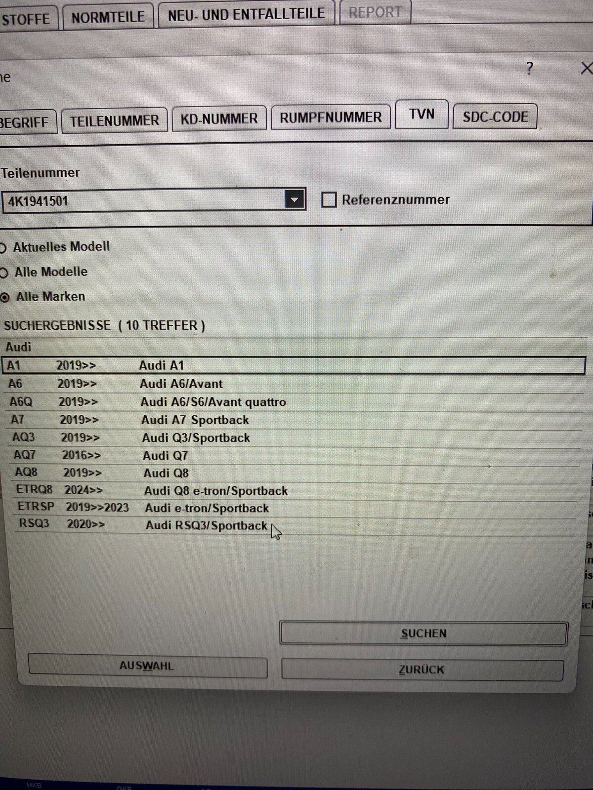 AUDI A1,A6/S6,A7,Q3/RSQ3,Q7,Q8,E-TRON LICHTTASTENMODUL 4K1941501 ORIG.NEU!!! - Obrázek 9