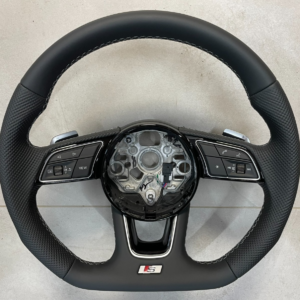 AUDI A3 S3 8Y LENKRAD SPORT ABGEFLACHT GELOCHT SCHALTWIPPEN 8Y0419091Q  ORIG NEU