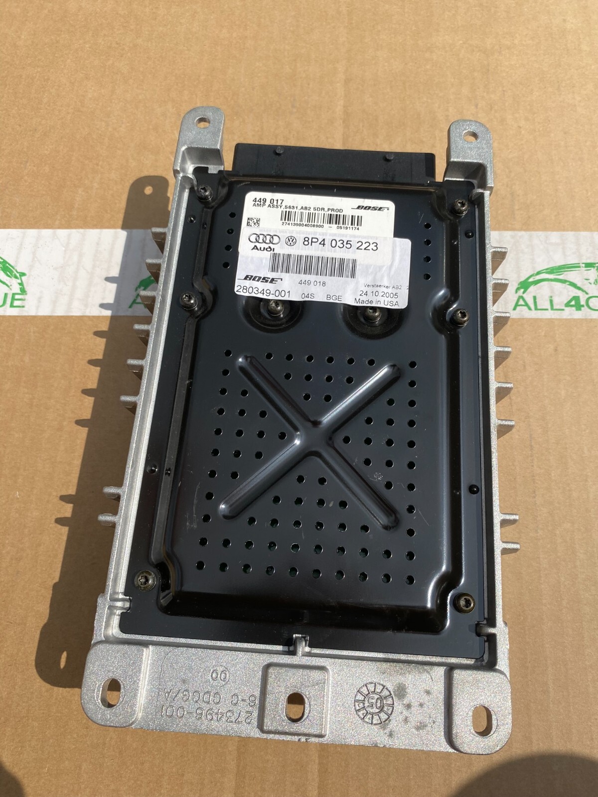 AUDI A3/S3 VERSTÄRKER BOSE AUDIO VERSTÄRKER AMPIFILER 8P4035223 8P4 035 223 - Obrázek 12