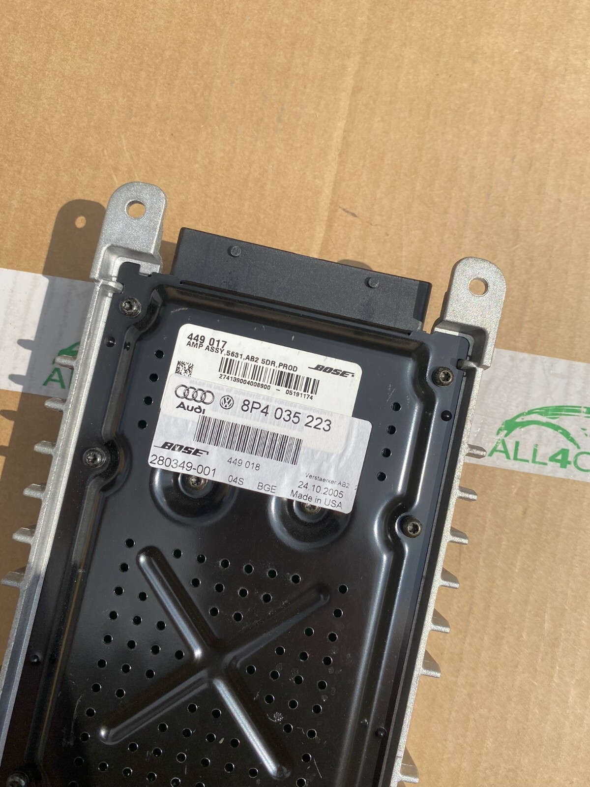 AUDI A3/S3 VERSTÄRKER BOSE AUDIO VERSTÄRKER AMPIFILER 8P4035223 8P4 035 223 - Obrázek 13