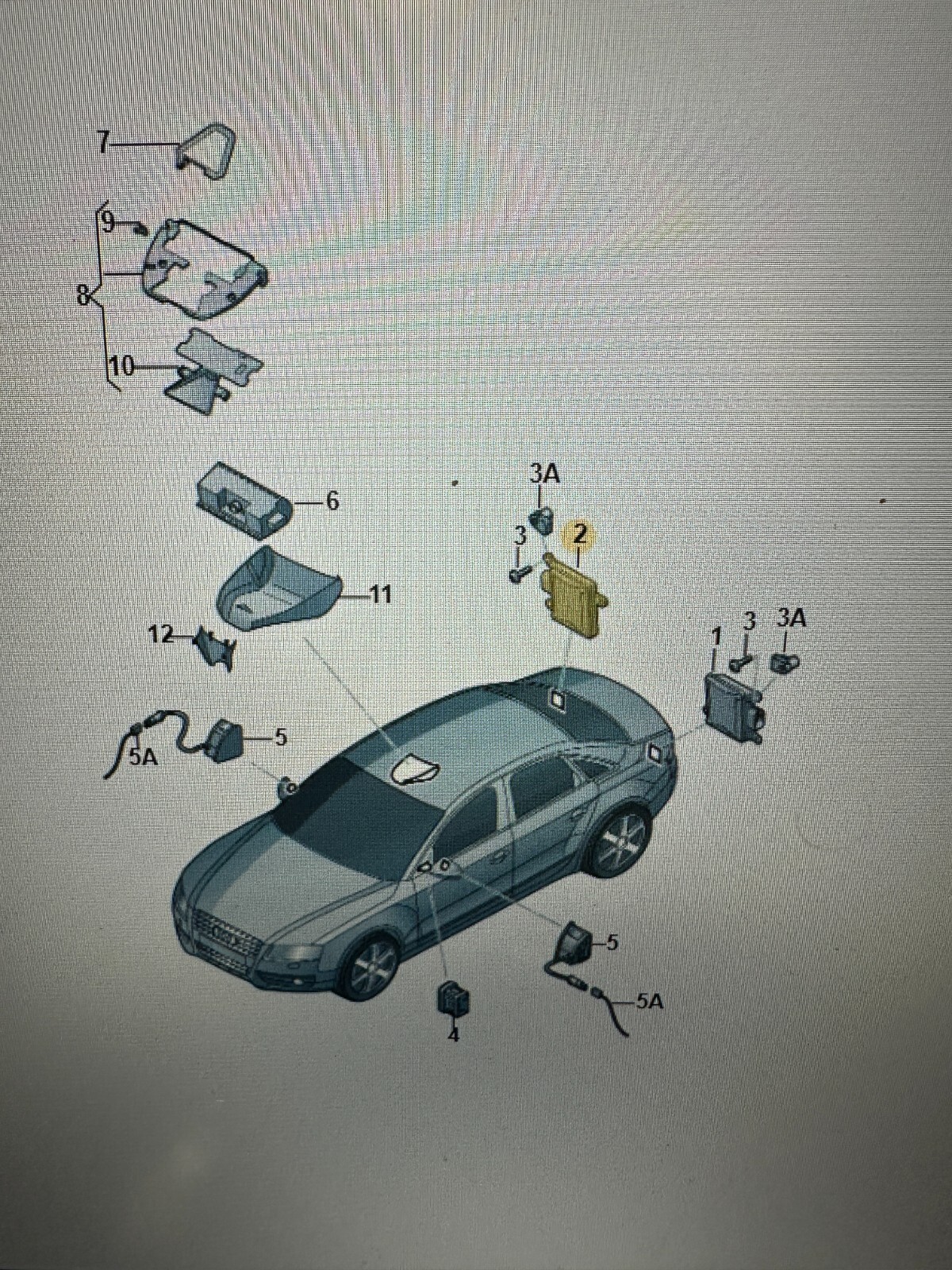AUDI A4 A5 STEUERGERÄT SPURWECHSELASSISTENT RECHTS 8K0907566H Fast Neu Test Car - Obrázek 4