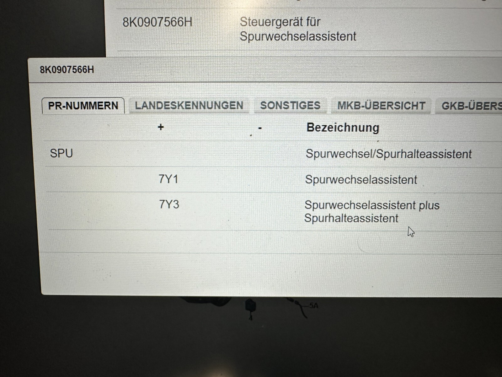 AUDI A4 A5 STEUERGERÄT SPURWECHSELASSISTENT RECHTS 8K0907566H Fast Neu Test Car - Obrázek 6