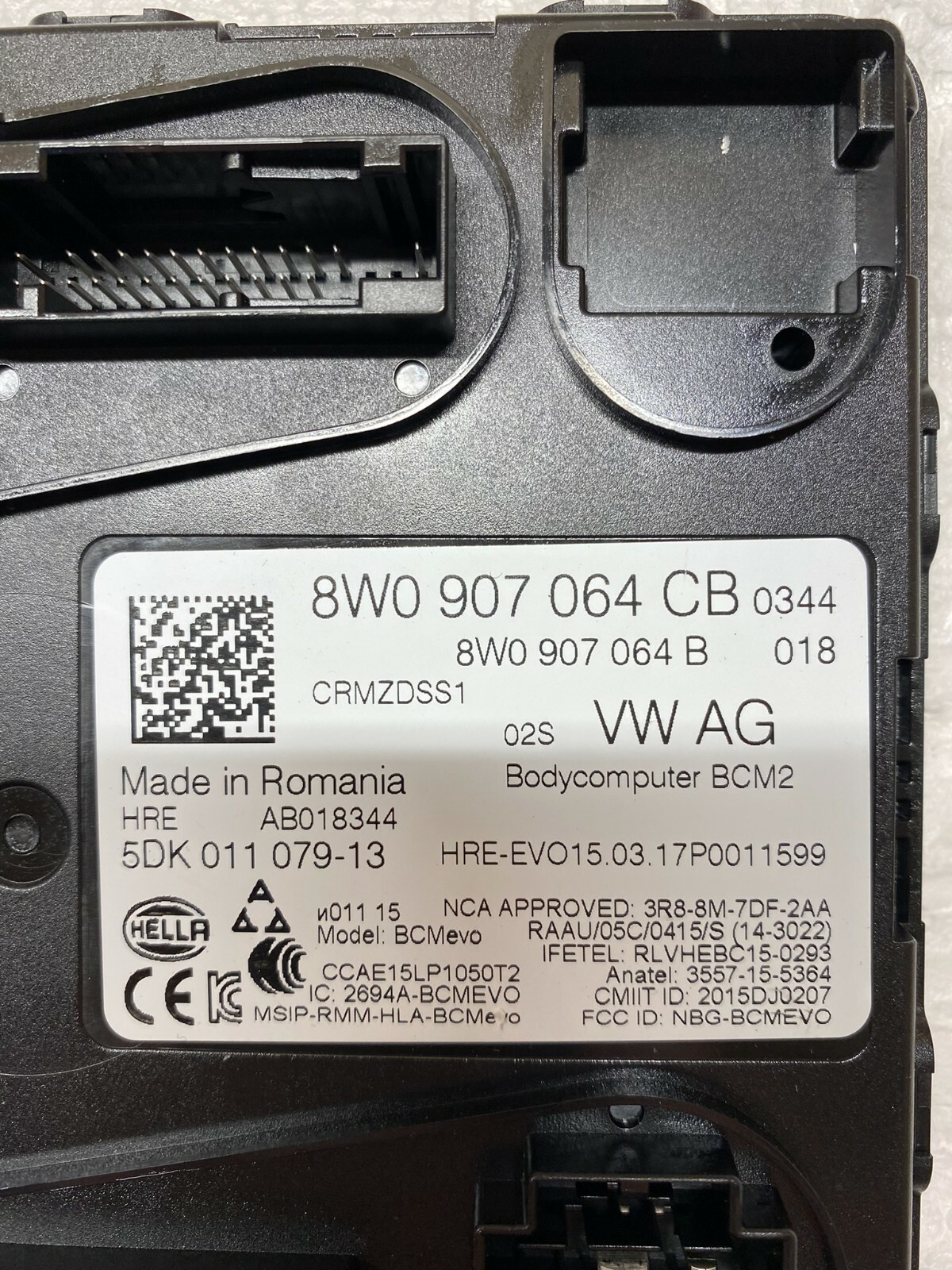 AUDI A4 BORDNETZ ZENTRALSTEUERGERÄT FÜR KOMFORTSYSTEM 8W0907064CB ORIG.NEU!!!NEW - Obrázek 4