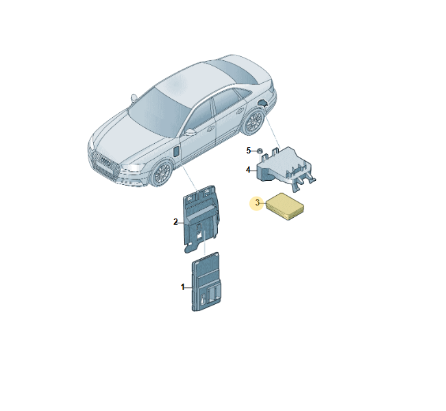 AUDI A4,A5,Q5 BORDNETZ ZENTRALSTEUERGERÄT FÜR KOMFORTSYSTEM 8W0907064CA ORIG.NEU - Obrázek 4
