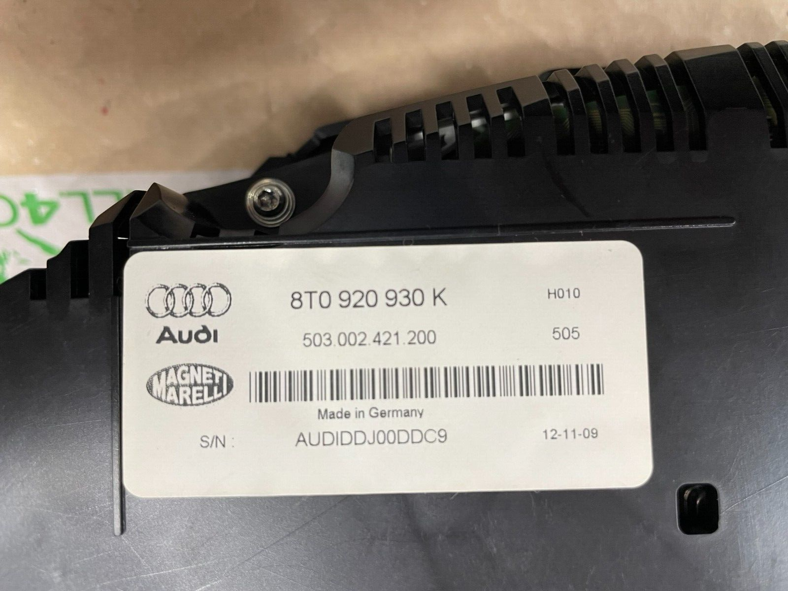 AUDI A5 TDI TACHO KOMBIINSTRUMENT INSTRUMENT 8T0920930K DEMONT VOM TEST WAGEN - Obrázek 3