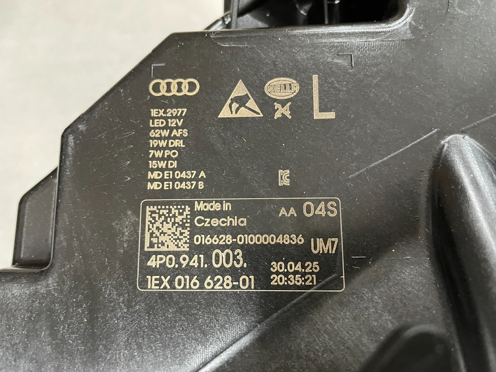 AUDI A6 C9 FRONT SCHEINWERFER LED L+R KOMPLET 4P0941003 + 4P0941004 ORIG NEU ! - Obrázek 11