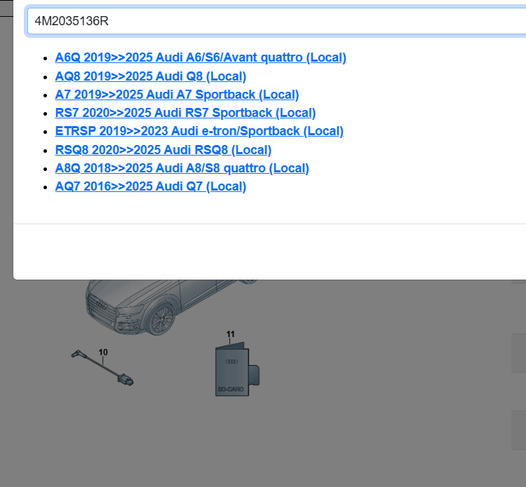 AUDI A6,A7,A8,Q7,Q8,ETRSP...ZENTRALRECHNER - CENTRAL COMPUTER 4M2035136R ORG NEW - Obrázek 5