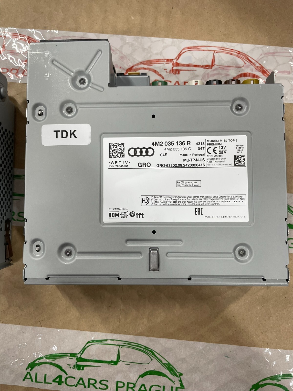 AUDI A6,A7,A8,Q7,Q8,ETRSP...ZENTRALRECHNER - CENTRAL COMPUTER 4M2035136R ORG NEW - Obrázek 10