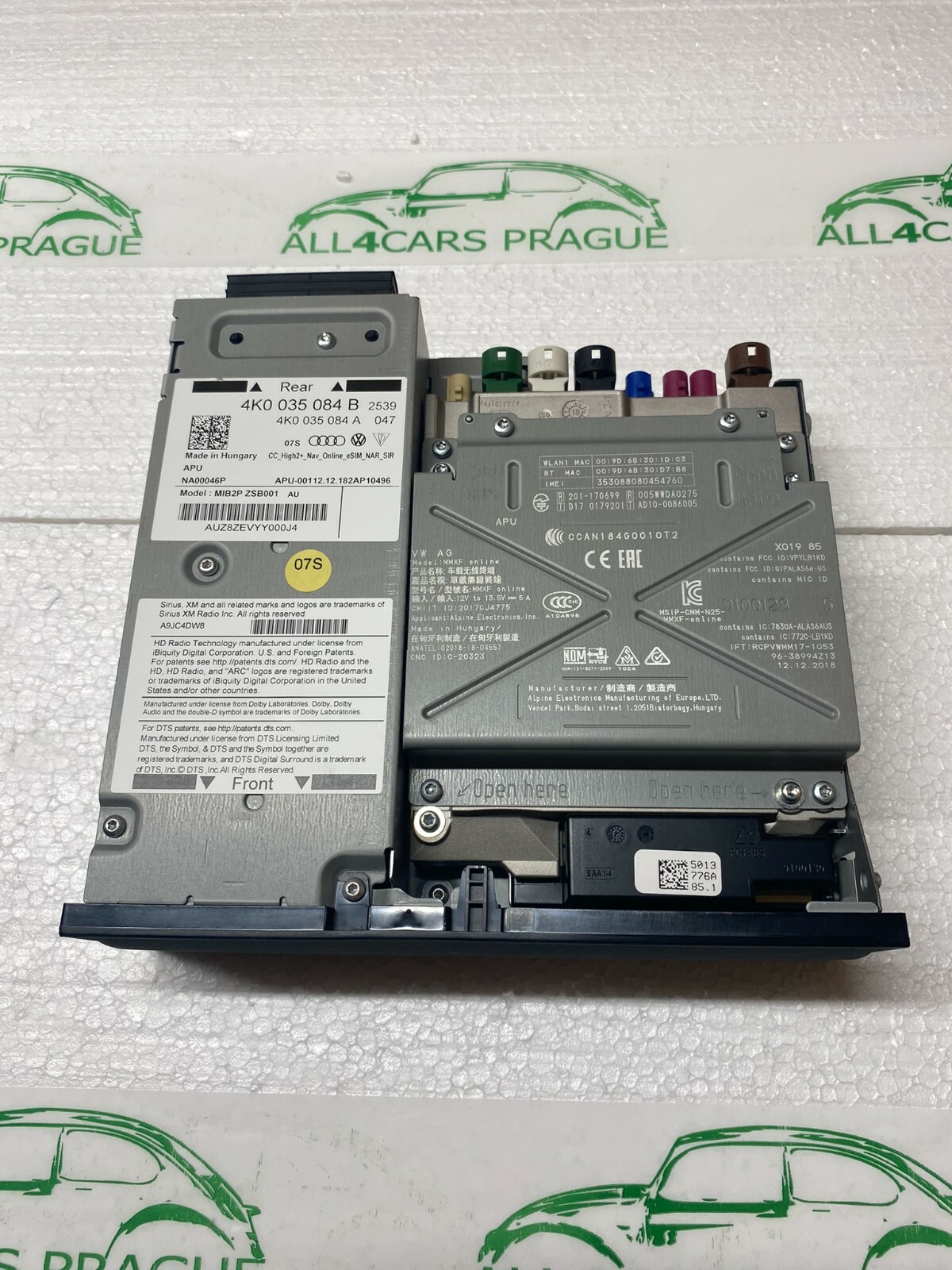 AUDI A6/S6, A7,A8/S8,W8 MMI STEUERGERÄT INFORMATIONSELEKTRONIK 4K0035084B ORIG.! - Obrázek 3