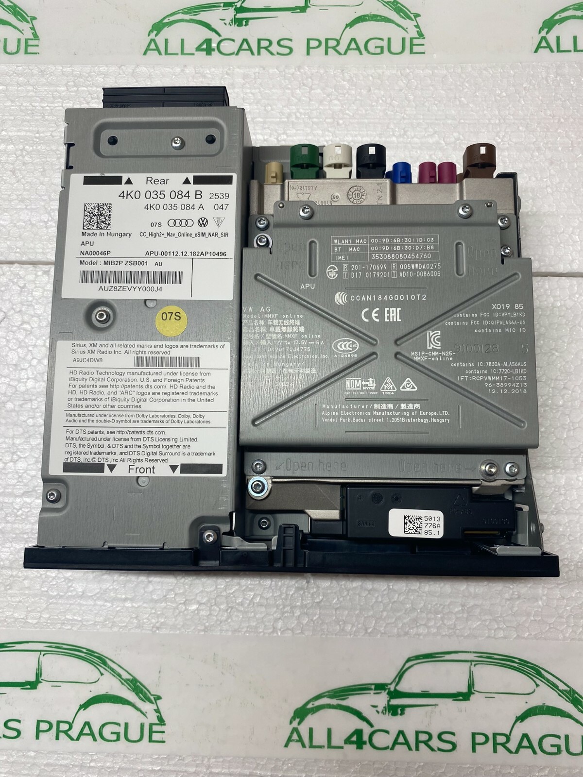 AUDI A6/S6, A7,A8/S8,W8 MMI STEUERGERÄT INFORMATIONSELEKTRONIK 4K0035084B ORIG.!