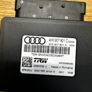 AUDI A7 A8 STEUERGERÄT ELEKTROMECHANISCHE BREMSE 4H0907801C Fast Neu d Test Car