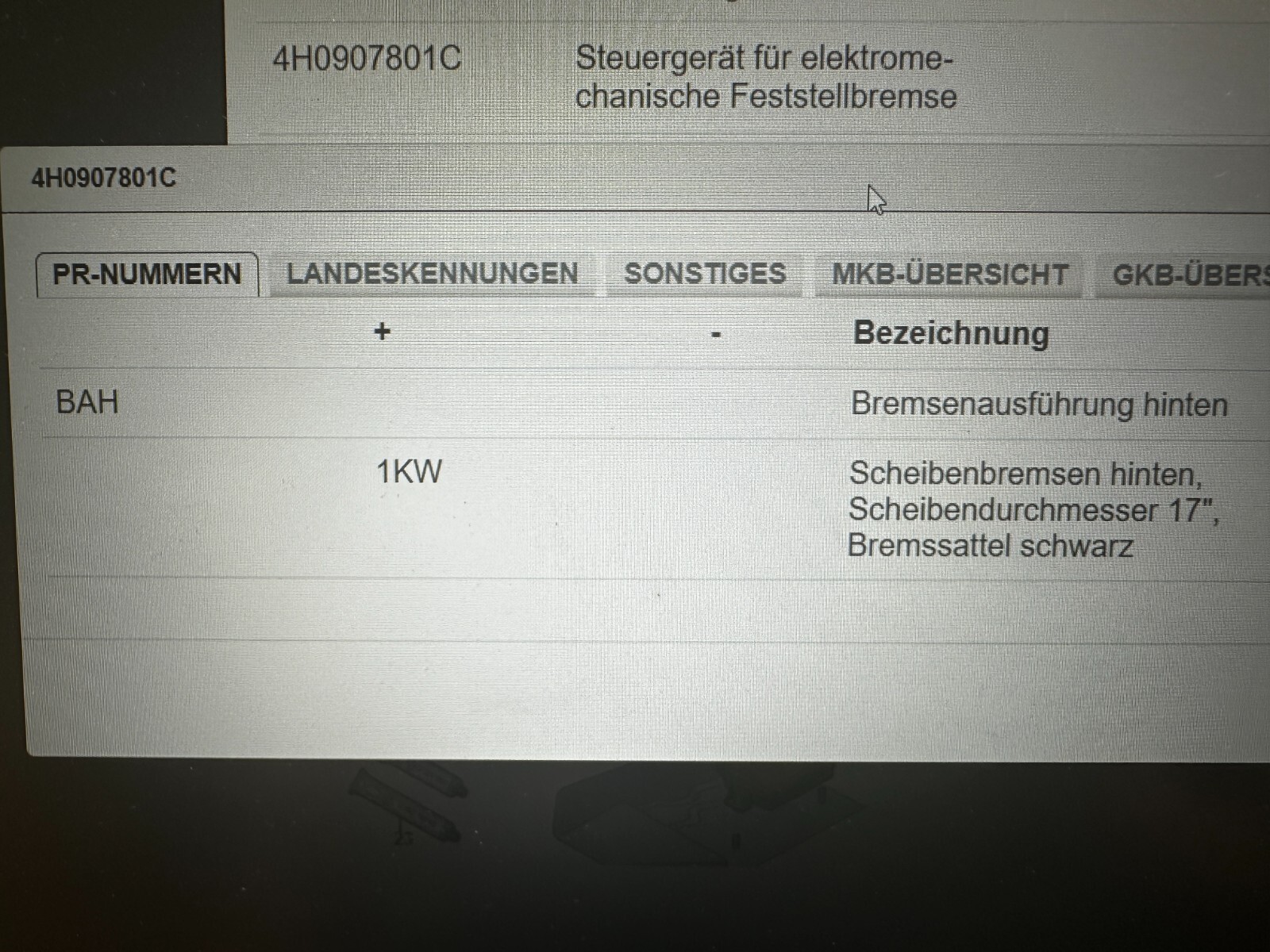 AUDI A7 A8 STEUERGERÄT ELEKTROMECHANISCHE BREMSE 4H0907801C Fast Neu d Test Car - Obrázek 6