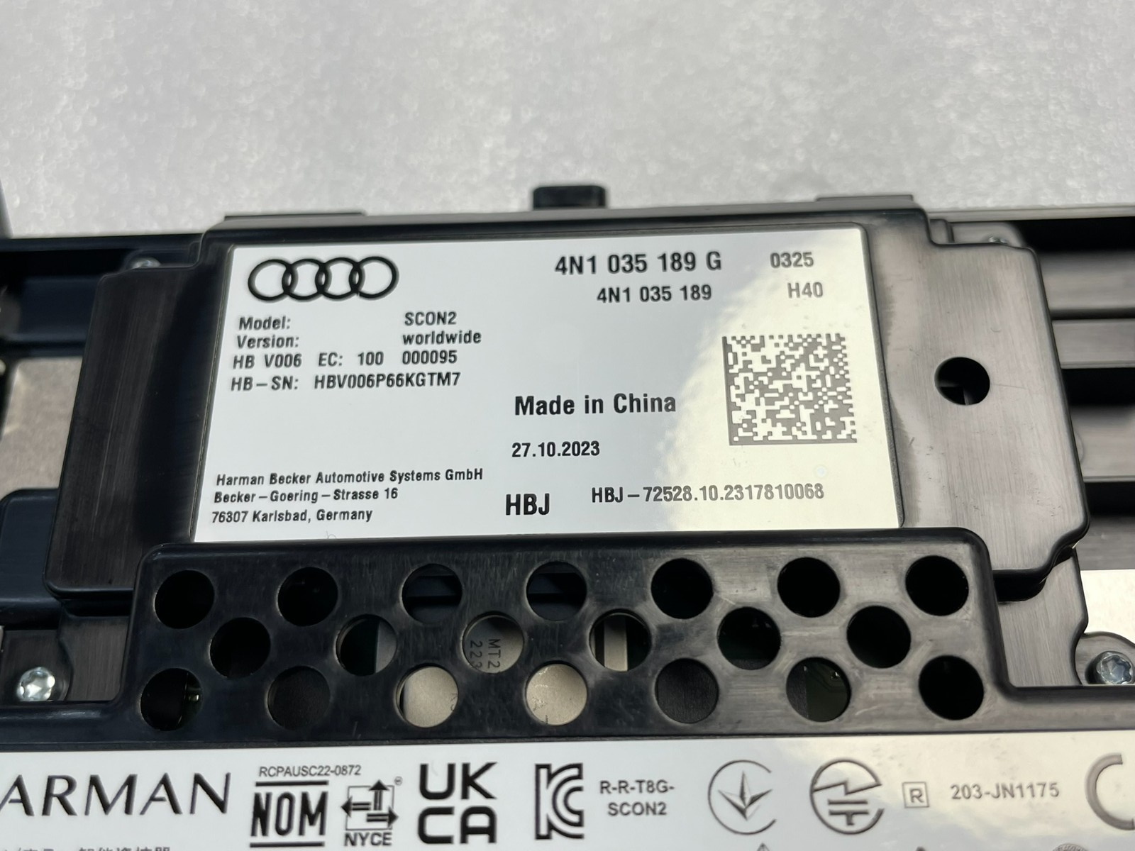 AUDI A8 D5 BEDIENEINHEIT MIT TOUCH SCREEN 4N1035189G ZENTRALE ANZEIGE ORIG. NEU! - Obrázek 4