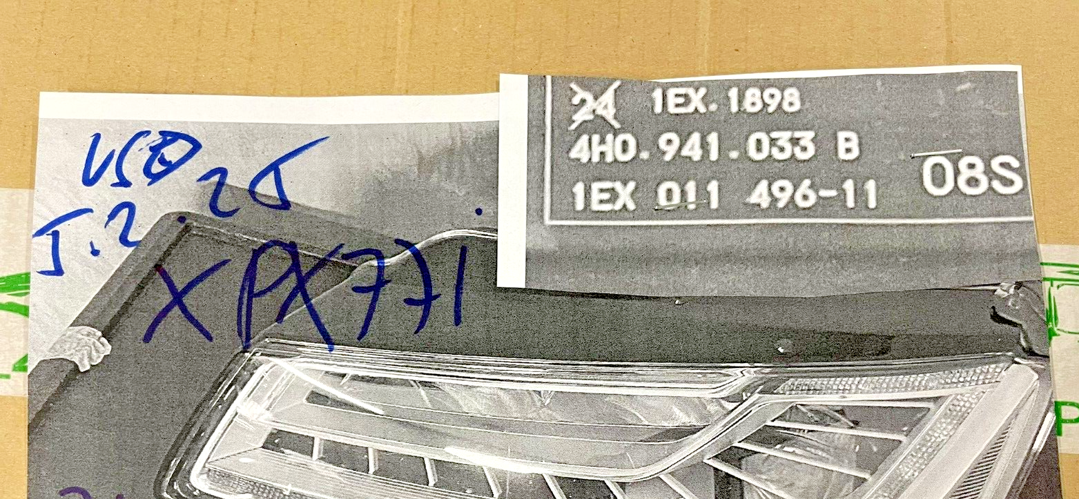 AUDI A8 / S8 SCHEINWERFER LED LINKS 4H0941033B = 4H0941773B ORIG.AUDI TEIL - Obrázek 25