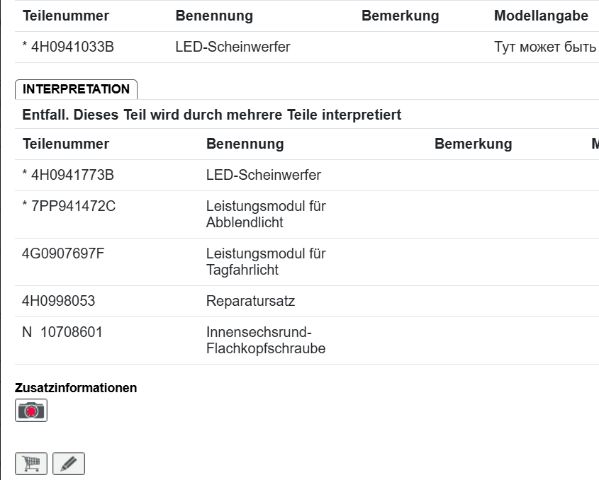 AUDI A8 / S8 SCHEINWERFER LED LINKS 4H0941033B = 4H0941773B ORIG.AUDI TEIL - Obrázek 4