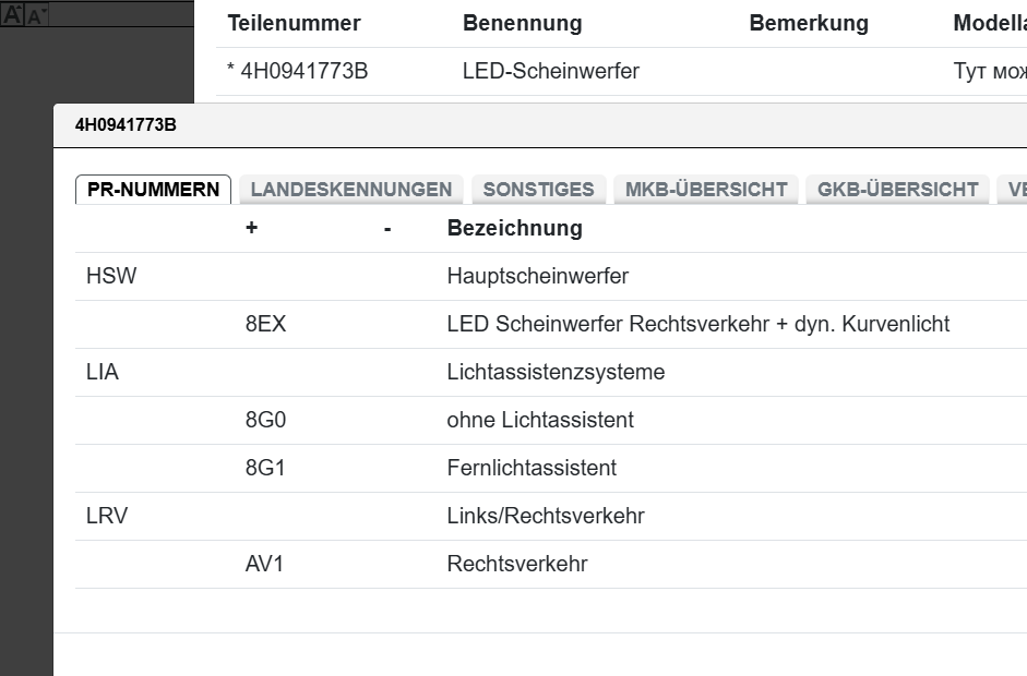 AUDI A8 / S8 SCHEINWERFER LED LINKS 4H0941033B = 4H0941773B ORIG.AUDI TEIL - Obrázek 6