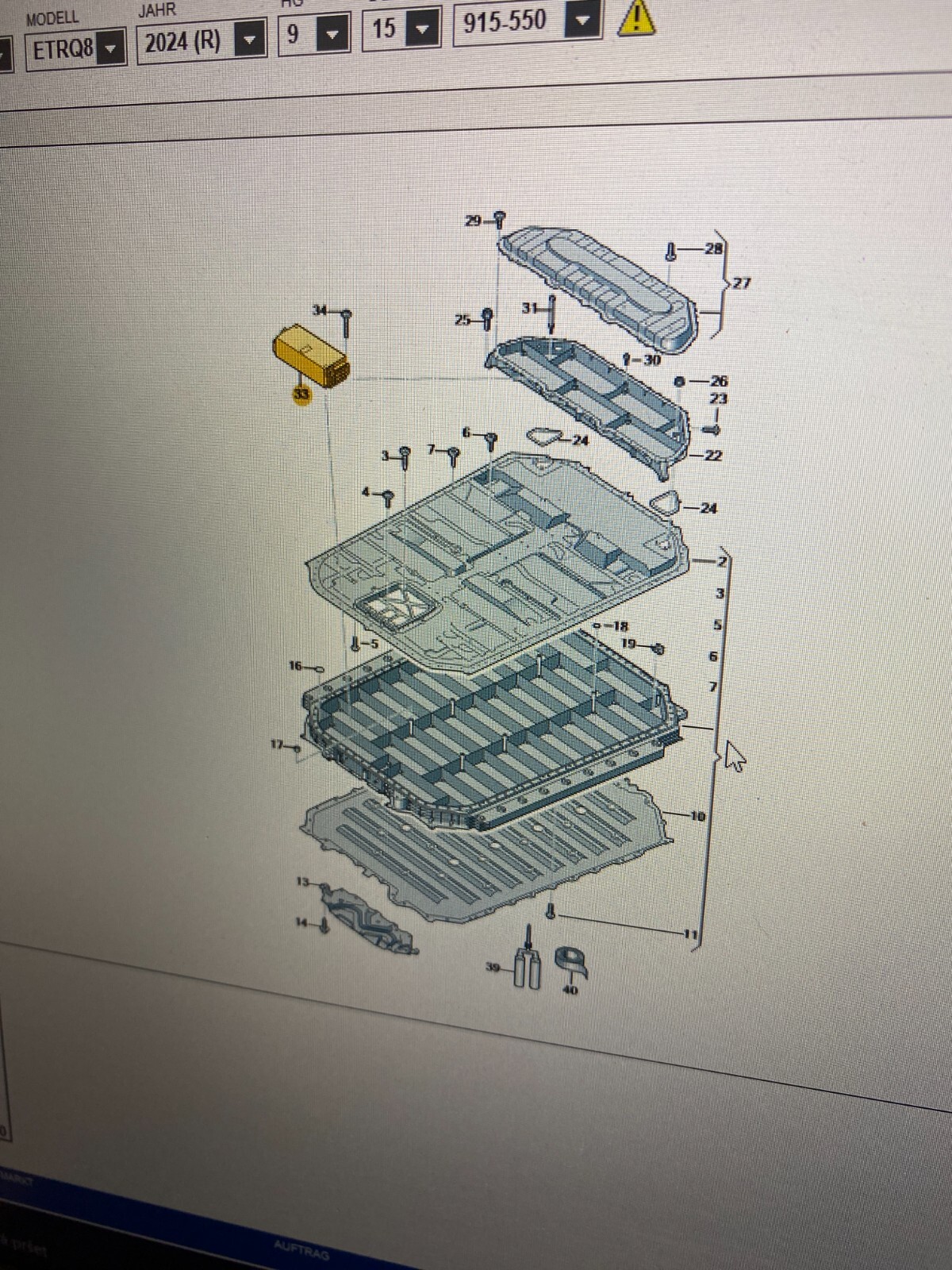AUDI BATTERIEMODUL AUDI Q8 E-TRON, E-TRON BATTERIEMODUL 4KE915602H ORIGINAL NEU - Obrázek 15