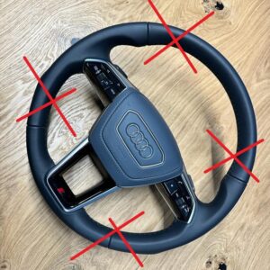 AUDI LENKRAD AIRBAG FAHRER AIRBAG LEDER GRAU 4N0880201L ORIG.NEU LEDER AUDI TEIL