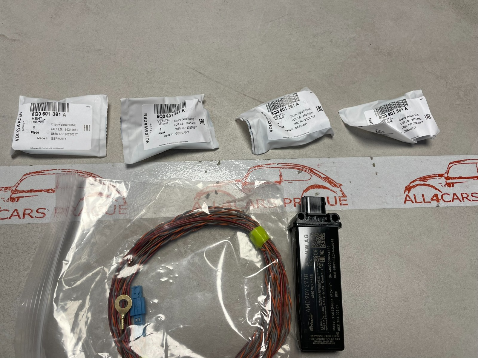 AUDI ORIG. RETROFIT RDKS TPMS SENZOR STEUERGERÄT VERLEGUNG 5Q0907275F 4M0907273B - Obrázek 12