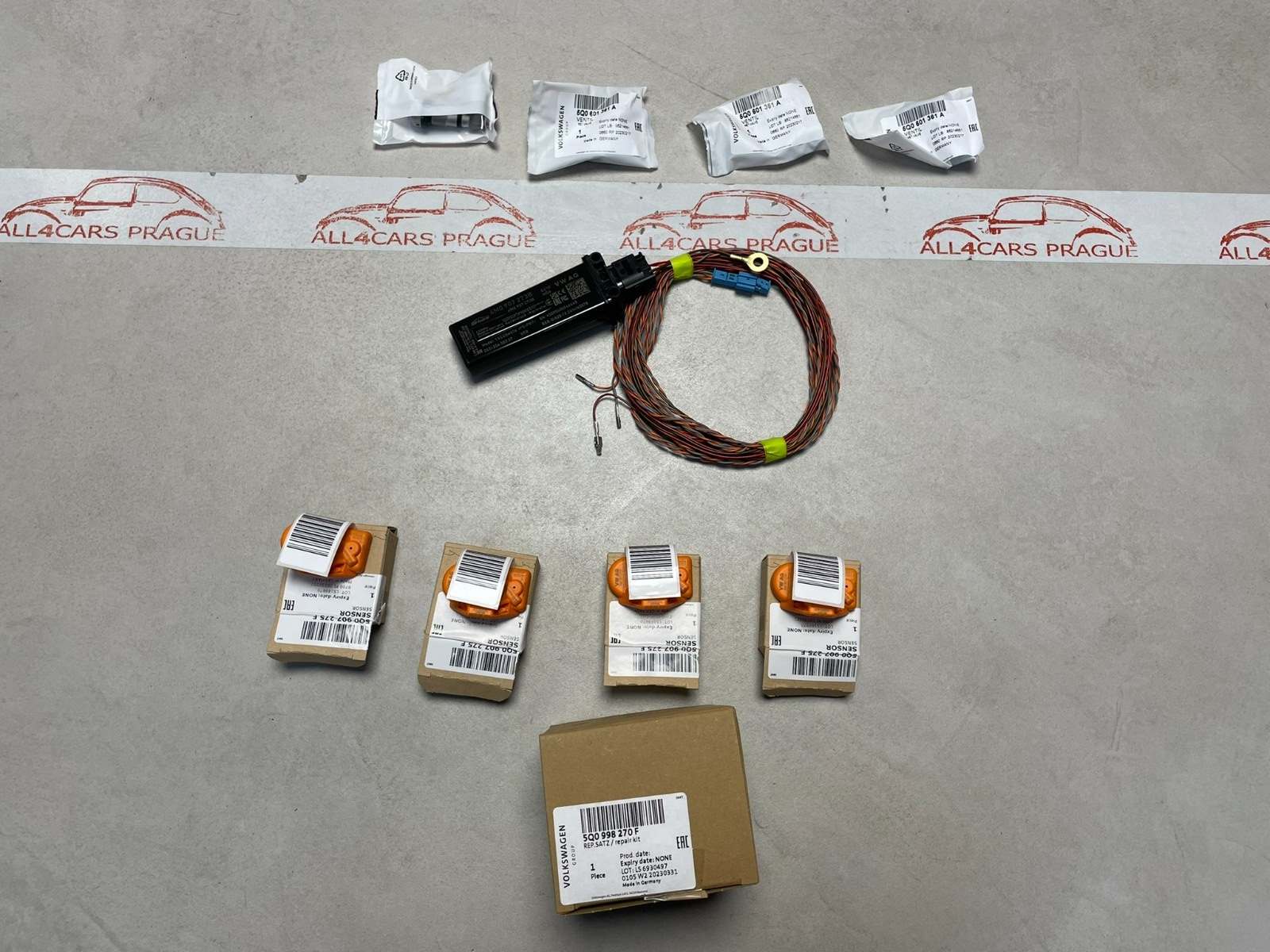 AUDI ORIG. RETROFIT RDKS TPMS SENZOR STEUERGERÄT VERLEGUNG 5Q0907275F 4M0907273B - Obrázek 16