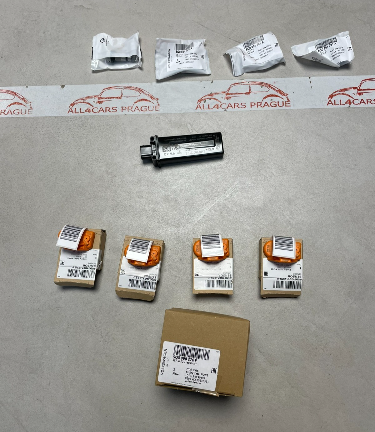 AUDI ORIG. RETROFIT RDKS TPMS SENZOR STEUERGERÄT VERLEGUNG 5Q0907275F 4M0907273B - Obrázek 9