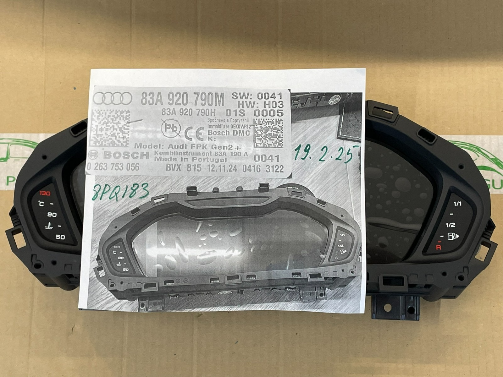 AUDI Q3 83A TACHOMETER KOMBIINSTRUMENT VIRTUAL COCKPIT 83A920790M ORIG NEU 0 KM - Obrázek 20