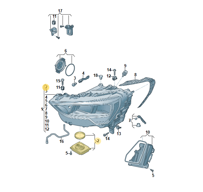 AUDI Q3 AUDI LEISTUNG SCHEINWERFER STEUERGERÄT 4K0941571BG DEMONT V TEST WAGEN - Obrázek 5